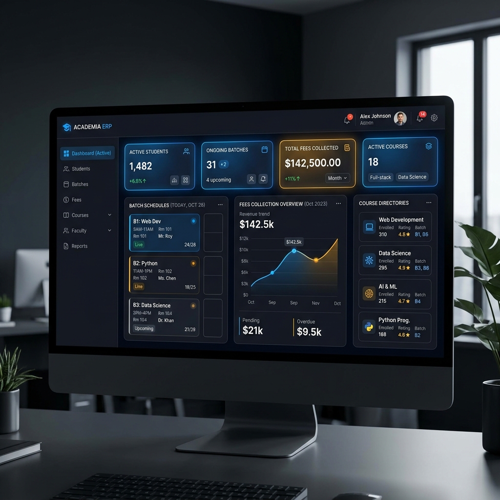 Computer Institute ERP – Multiple Computer Institute Management System Banner